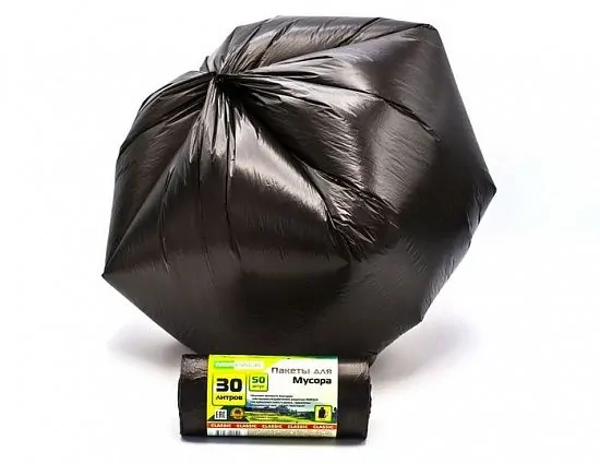 Мешки для мусора 30 л, 7 мкм, в рулоне 50 шт, черные, 50х60 см, GreenClean - Вид 2